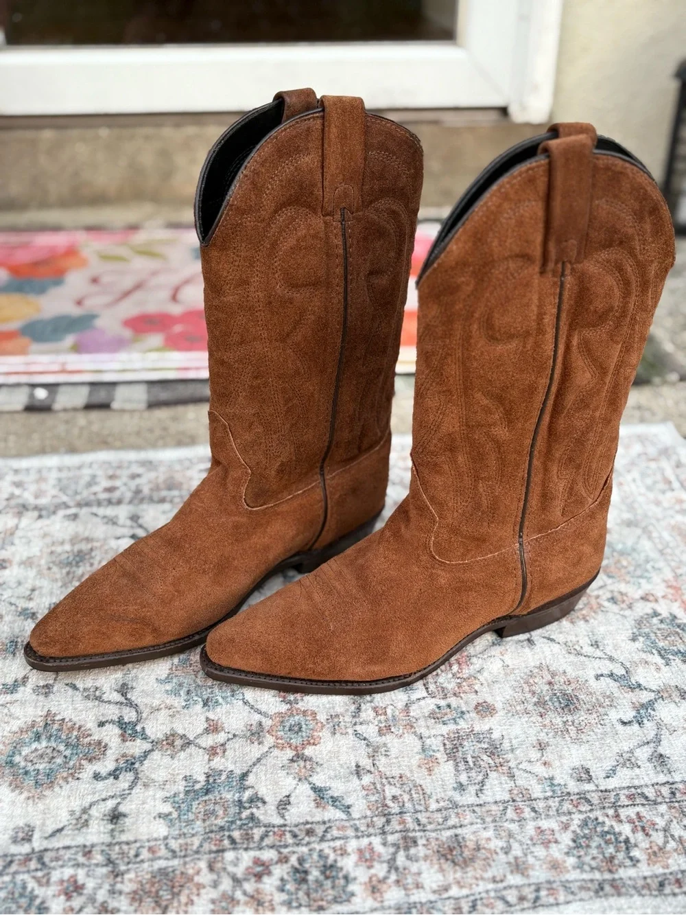 Victorio Ricci Women’s Size 9M Brown Suede Western Cowboy/Cowgirl Boots - Picture 11 of 12